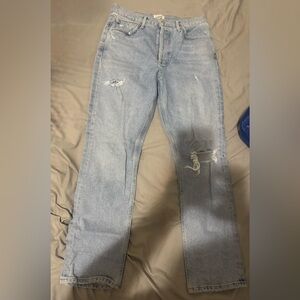 Citizens Of Humanity Faded Blue Straight Leg Jeans